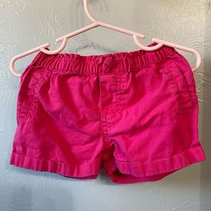 Girl pink shorts